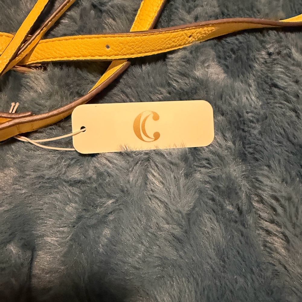 NWT Charming Charlie Yellow Crossbody Bag - Picture 9 of 12